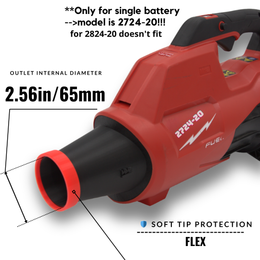 Short Nozzle for Milwaukee 2724-20-20 M18 Blower – Compact Airflow Booster for Car Drying & Snow