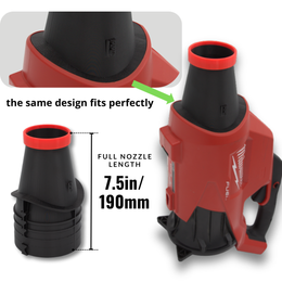 Short Nozzle for Milwaukee 2724-20-20 M18 Blower – Compact Airflow Booster for Car Drying & Snow
