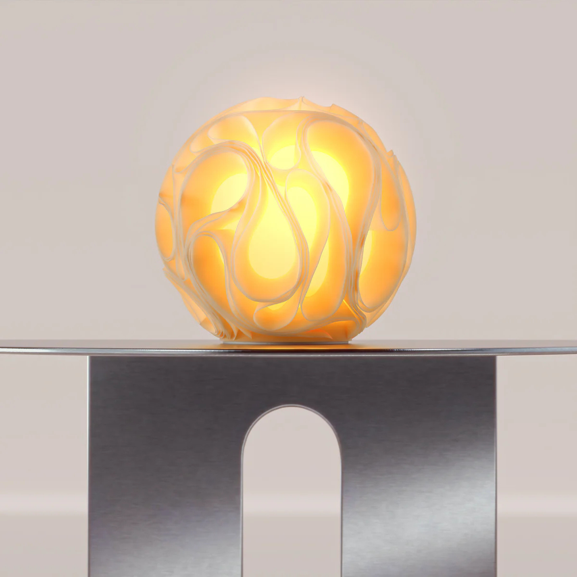 O1 Gravity Sculpted Lamp Leora – unique decorative lamp for living room or bedroom